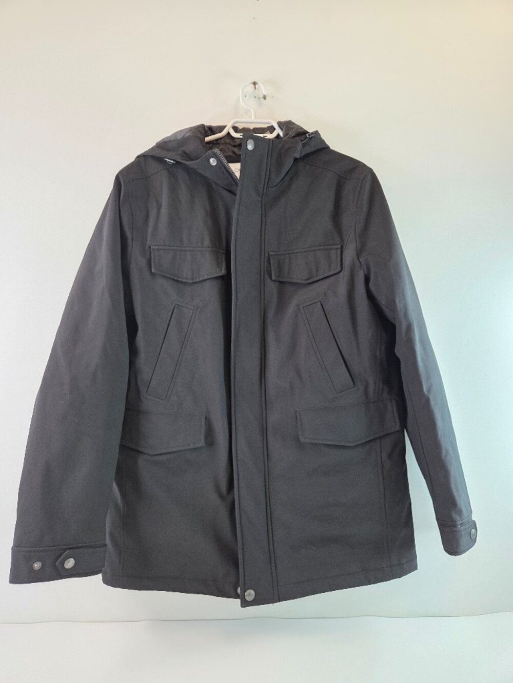Calvin Klein Hooded Jacket Mens Size Medium Black